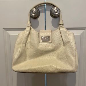 Cream Ostrich Leather Kate Spade Bag